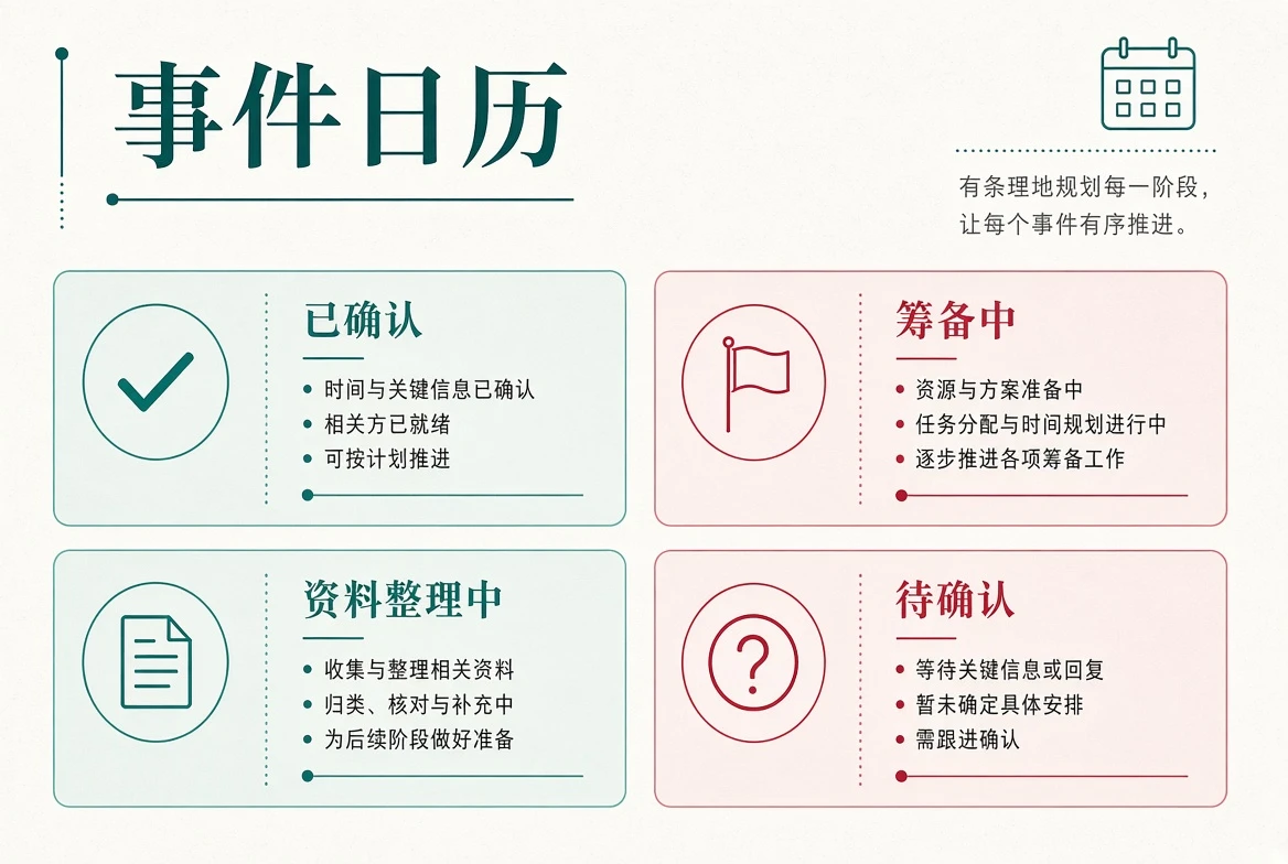 娱乐资讯事件进展和日历主题画面